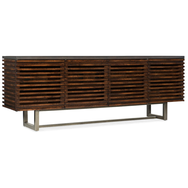 Hooker Furniture 5657-55478-MWD Solstice 78in Entertainment Console IMAGE 1