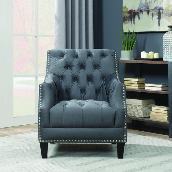 Elements International Norway Stationary Fabric Accent Chair UNW813100G IMAGE 1