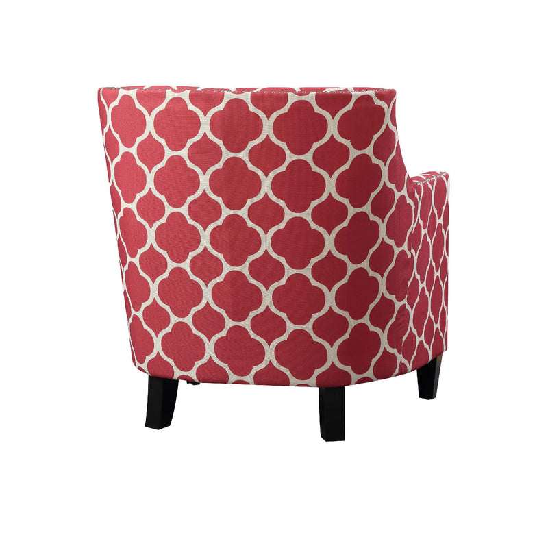  Elements International Dinah UDH708100CA Accent Chair - Patio Red IMAGE 2