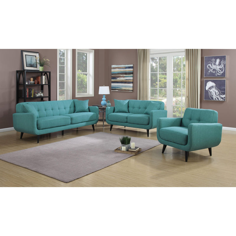 Elements International Hadley UHD087300NP Sofa - Heirloom Teal IMAGE 3