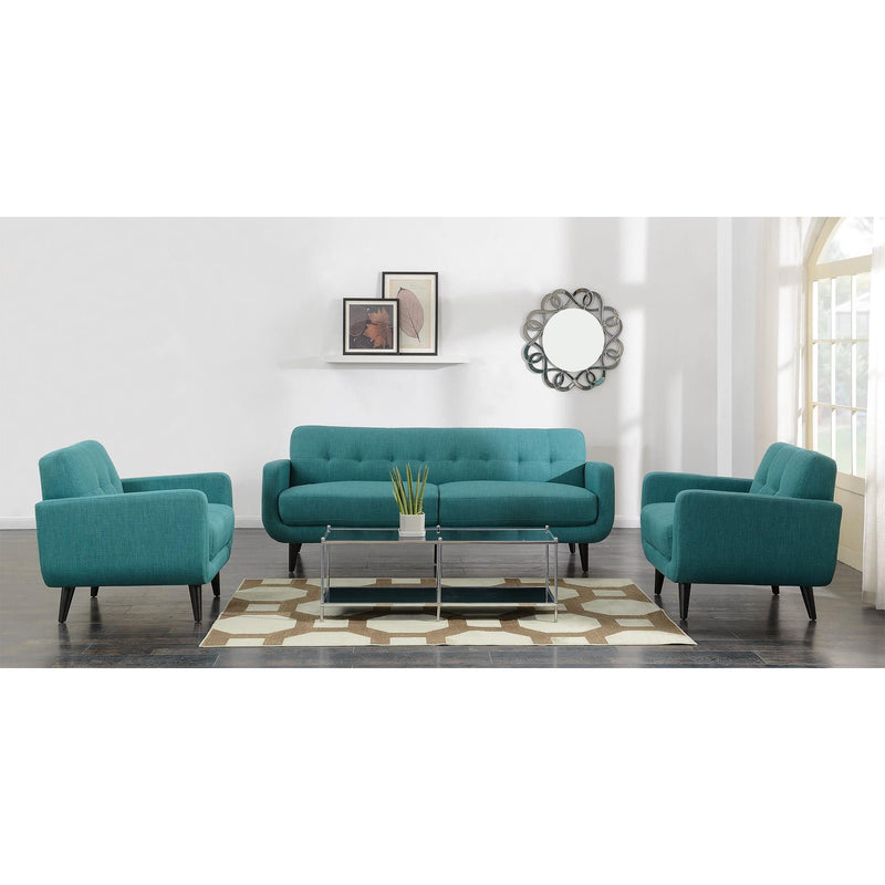 Elements International Hadley UHD087300NP Sofa - Heirloom Teal IMAGE 4