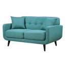Elements International Hadley UHD087200NP Loveseat - Heirloom Teal IMAGE 1