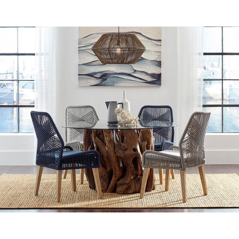 Coaster Furniture Nakia 110033 Woven Rope Dining Side Chairs - Grey (Set of 2) IMAGE 9