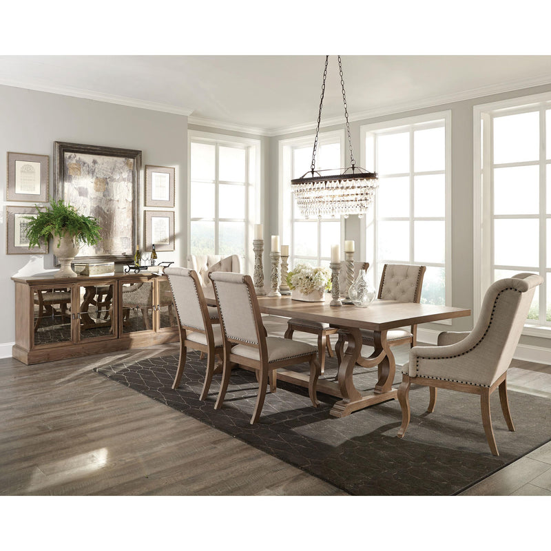 Coaster Furniture Brockway 110293 Upholstered Arm Chair - Barley Brown (Set of 2) IMAGE 8