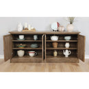 Coaster Furniture Brockway 110295 4-door Dining Sideboard Buffet Cabinet - Barley Brown IMAGE 2