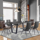 Coaster Furniture Aiken 110302 Upholstered Dining Side Chair - Charcoal (Set of 4) IMAGE 10