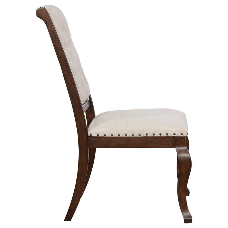 Coaster Furniture Brockway 110312 Upholstered Dining Chair - Barley Java (Set of 2) IMAGE 7