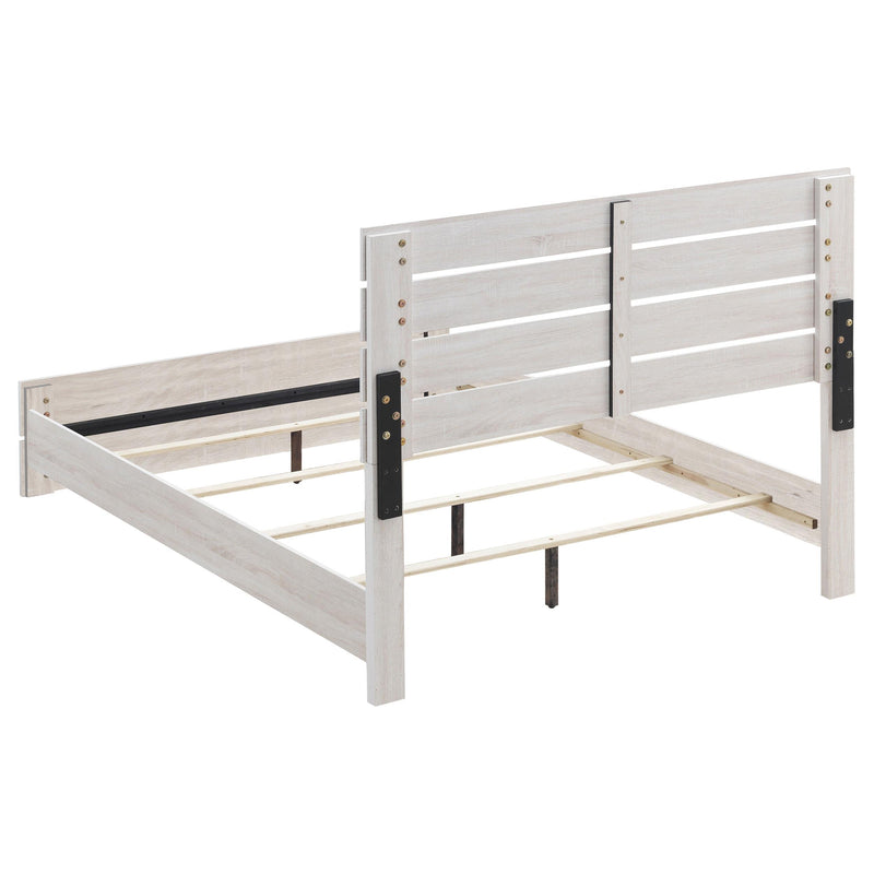 Coaster Furniture Brantford 207051Q Wood Queen Panel Bed - Coastal White IMAGE 3