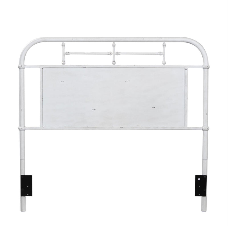 Liberty Furniture Industries Inc. Vintage 179-BR15H-AW King Metal Headboard - Antique White IMAGE 1