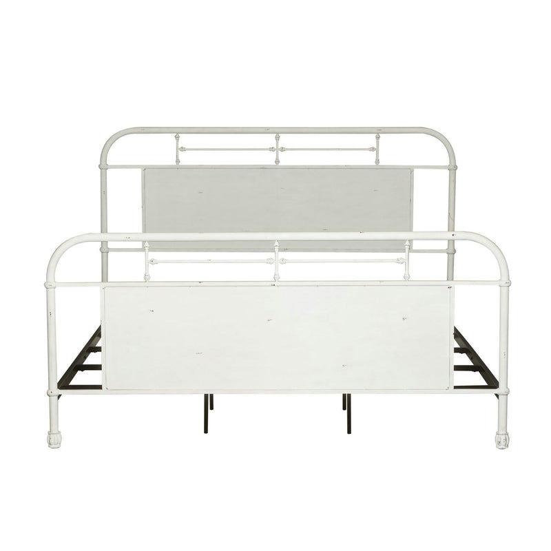 Liberty Furniture Industries Inc. Vintage 179-BR15HFR-AW King Metal Bed - Antique White IMAGE 1