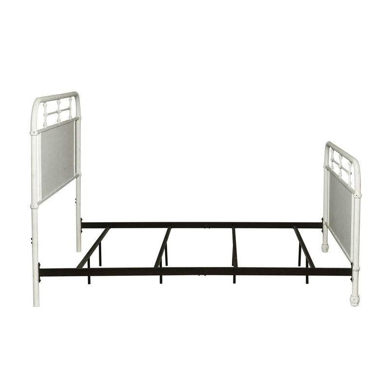 Liberty Furniture Industries Inc. Vintage 179-BR15HFR-AW King Metal Bed - Antique White IMAGE 3