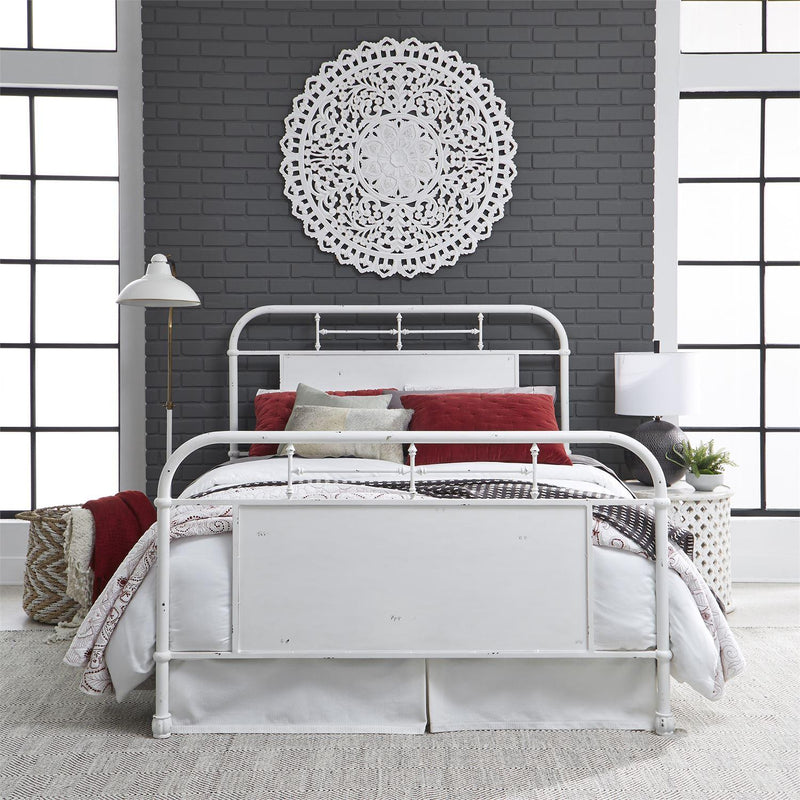 Liberty Furniture Industries Inc. Vintage 179-BR15HFR-AW King Metal Bed - Antique White IMAGE 8