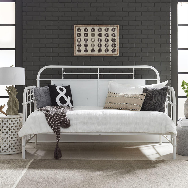 Liberty Furniture Industries Inc. Vintage Series 179-Day Twin Metal Daybed - Antique White IMAGE 6