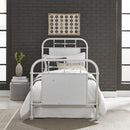 Liberty Furniture Industries Inc. Vintage 179-BR17HFR-AW Full Metal Bed - Antique White IMAGE 7