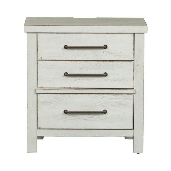 Liberty Furniture Industries Inc. Modern Farmhouse 406W-BR61 Nightstand - White IMAGE 1