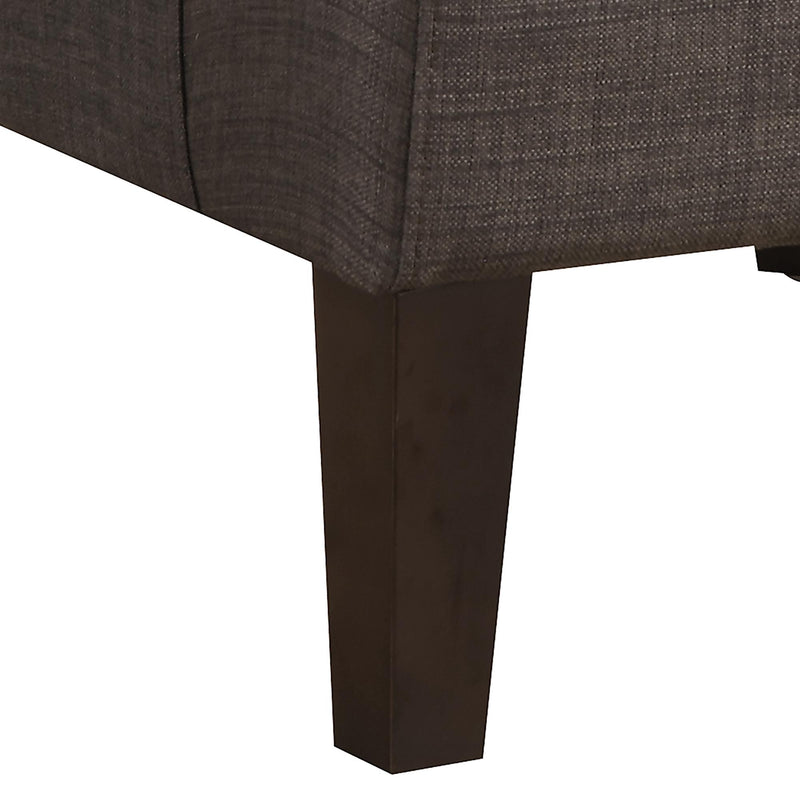 Elements International Kori Accent Chair - Heirloom Charcoal IMAGE 5