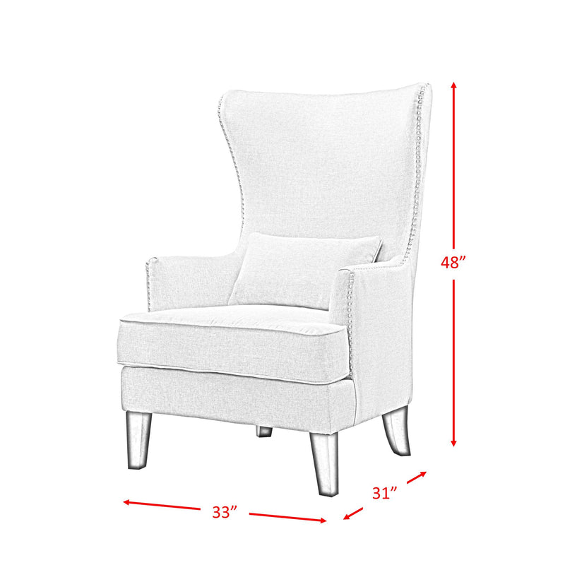 Elements International Kori Accent Chair - Heirloom Charcoal IMAGE 8