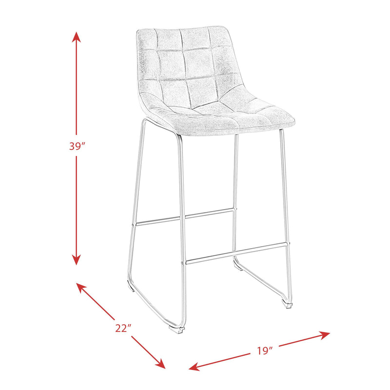  Elements International Seth BSH400BSE Bar Stool - Brown IMAGE 11