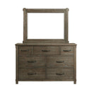  Elements International Scott SC300MR Dresser Mirror - Walnut IMAGE 2