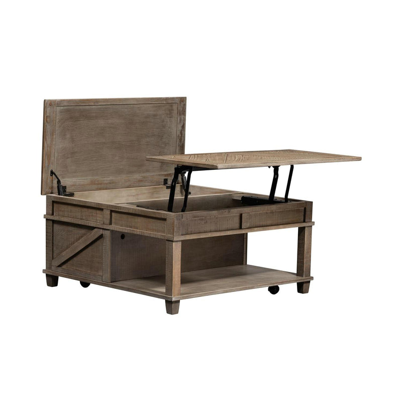 Liberty Furniture Industries Inc. Parkland Falls 172-OT1010 Square Lift Top Cocktail Table IMAGE 3