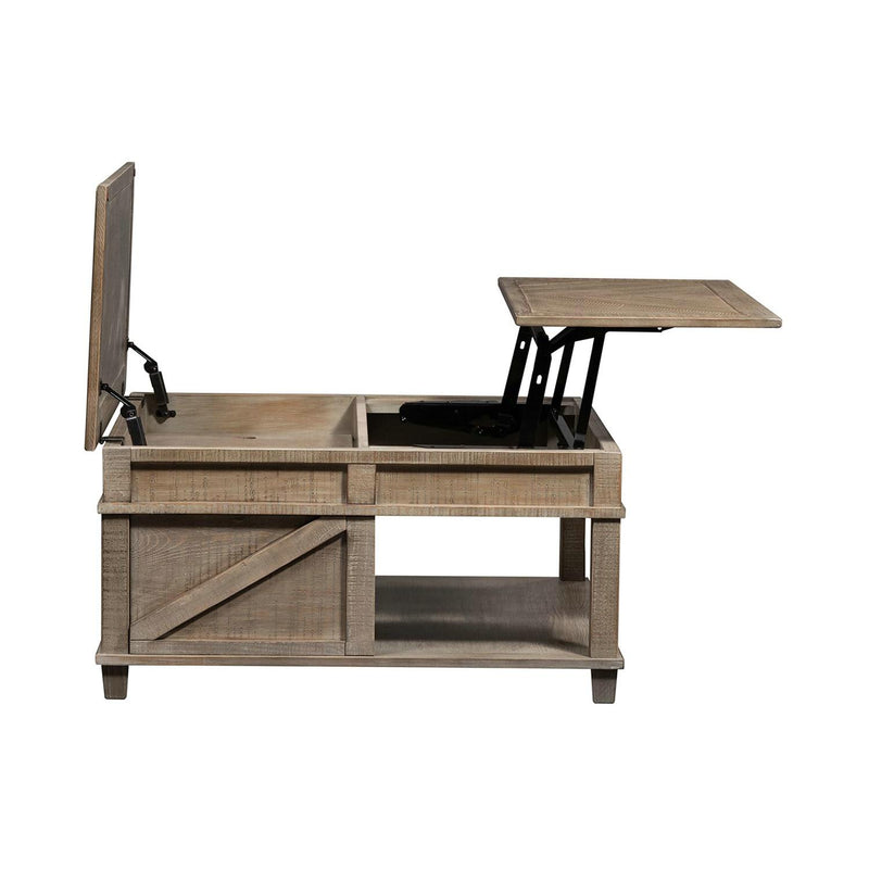 Liberty Furniture Industries Inc. Parkland Falls 172-OT1010 Square Lift Top Cocktail Table IMAGE 4