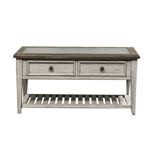 Liberty Furniture Industries Inc. Heartland 824-OT1010 Rect Ceiling Tile Cocktail Table IMAGE 1