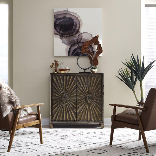 Liberty Furniture Industries Inc. Chaucer 2041-AC3839 2 Door Wine Accent Cabinet IMAGE 1