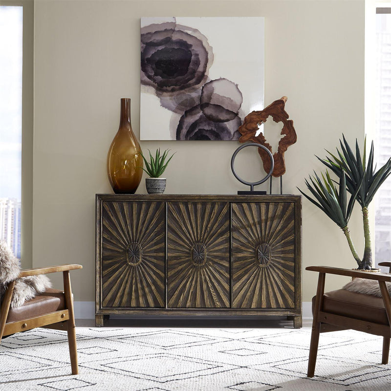 Liberty Furniture Industries Inc. Chaucer 2041-AC5636 3 Door Accent Cabinet IMAGE 1
