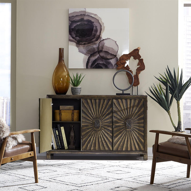 Liberty Furniture Industries Inc. Chaucer 2041-AC5636 3 Door Accent Cabinet IMAGE 2