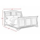 Elements International Cameron CM750QSB Queen Sleigh Bed - Cherry IMAGE 3
