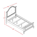 Elements International Jesse JS700TB Twin Panel Bed IMAGE 3