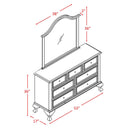 Elements International Jesse JS700DRMR Dresser and Mirror Set IMAGE 4