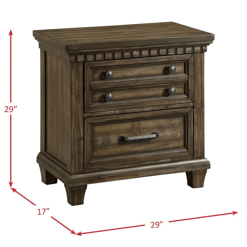 Elements International McCabe MB600NS 2-Drawer Nightstand IMAGE 14