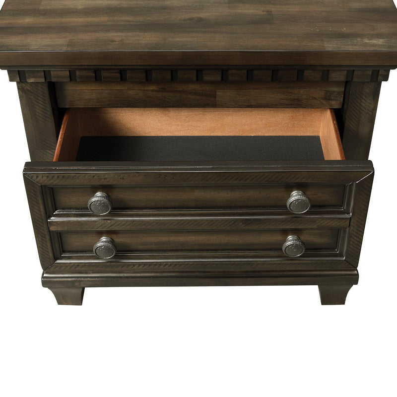 Elements International McCabe MB600NS 2-Drawer Nightstand IMAGE 6