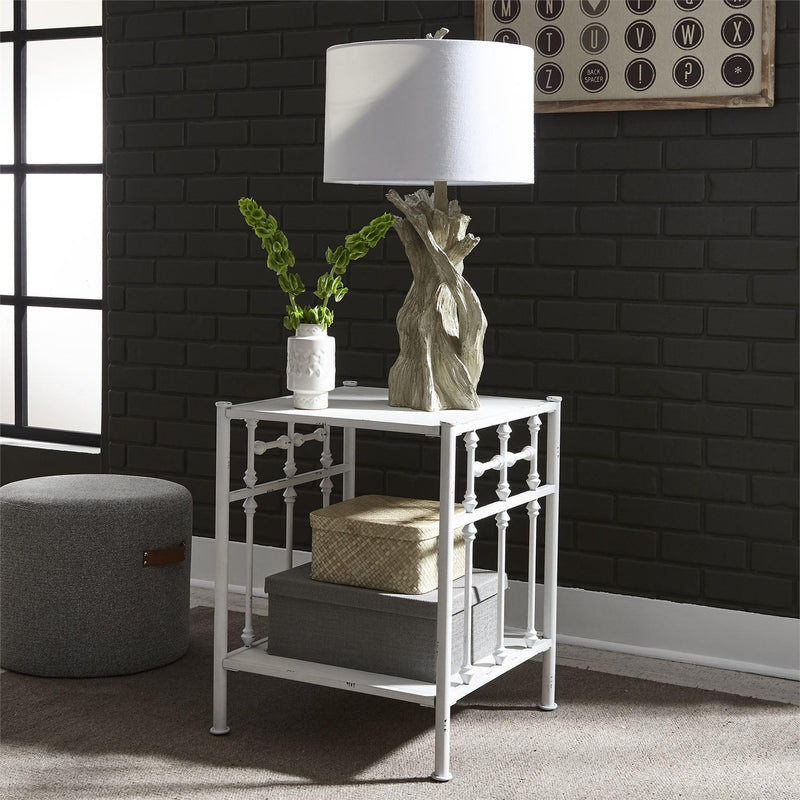 Liberty Furniture Industries Inc. Vintage Series 179-BR61 Open Nightstand - Antique White IMAGE 6