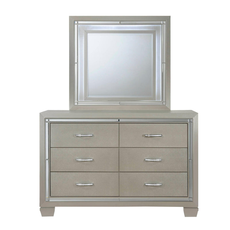 Elements International Platinum Youth 6-Drawer Kids Dresser LT111DRMR IMAGE 1