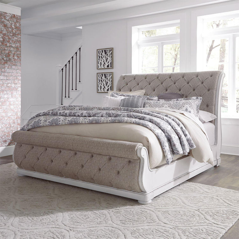 Liberty Furniture Industries Inc. Magnolia Manor 244-BR-CKUSL California King Upholstered Sleigh Bed IMAGE 8