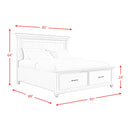 Elements International Slater King Platform Bed with Storage SR850KB IMAGE 12