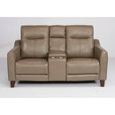 Flexsteel Forte Power Reclining Leather Match Loveseat 1197-64PH-282-80 IMAGE 2