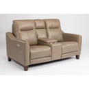 Flexsteel Forte Power Reclining Leather Match Loveseat 1197-64PH-282-80 IMAGE 3