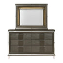 Elements International Twenty Nine TN600DRMR Dresser w/ Mood Lighting Mirror IMAGE 2