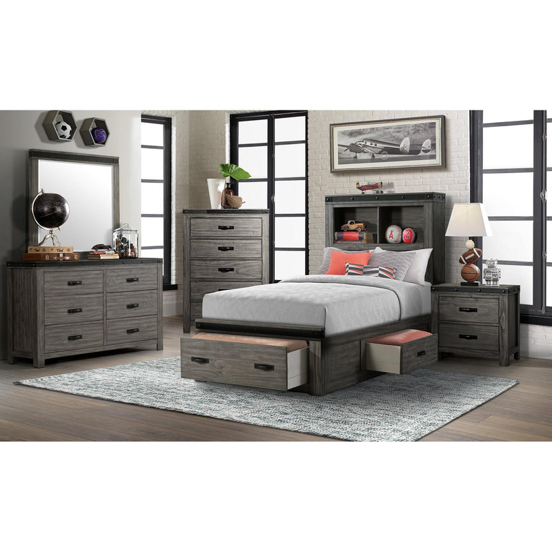 Elements International Wade Youth WE650TB Twin Platform Storage Bed IMAGE 10