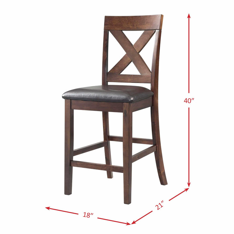 Elements International Alex 7 pc Counter Height Dinette DAX1007CS IMAGE 12