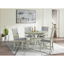  Elements International Amherst DAH700DT Dining Table - Bisque IMAGE 7