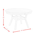  Elements International Amherst DAH700DT Dining Table - Bisque IMAGE 9