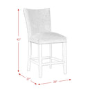 Elements International Francesca CFC300CVSC Counter Height Dining Chair - Gray IMAGE 11