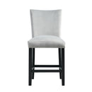 Elements International Francesca CFC300CVSC Counter Height Dining Chair - Gray IMAGE 2