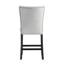 Elements International Francesca CFC300CVSC Counter Height Dining Chair - Gray IMAGE 4