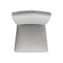 Elements International Francesca CFC300VSC Dining Chair - Gray IMAGE 5