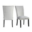 Elements International Francesca CFC300VSC Dining Chair - Gray IMAGE 8